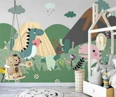 DinoLand Adventure Dinosaur Wallpaper Mural