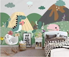 DinoLand Adventure Dinosaur Wallpaper Mural