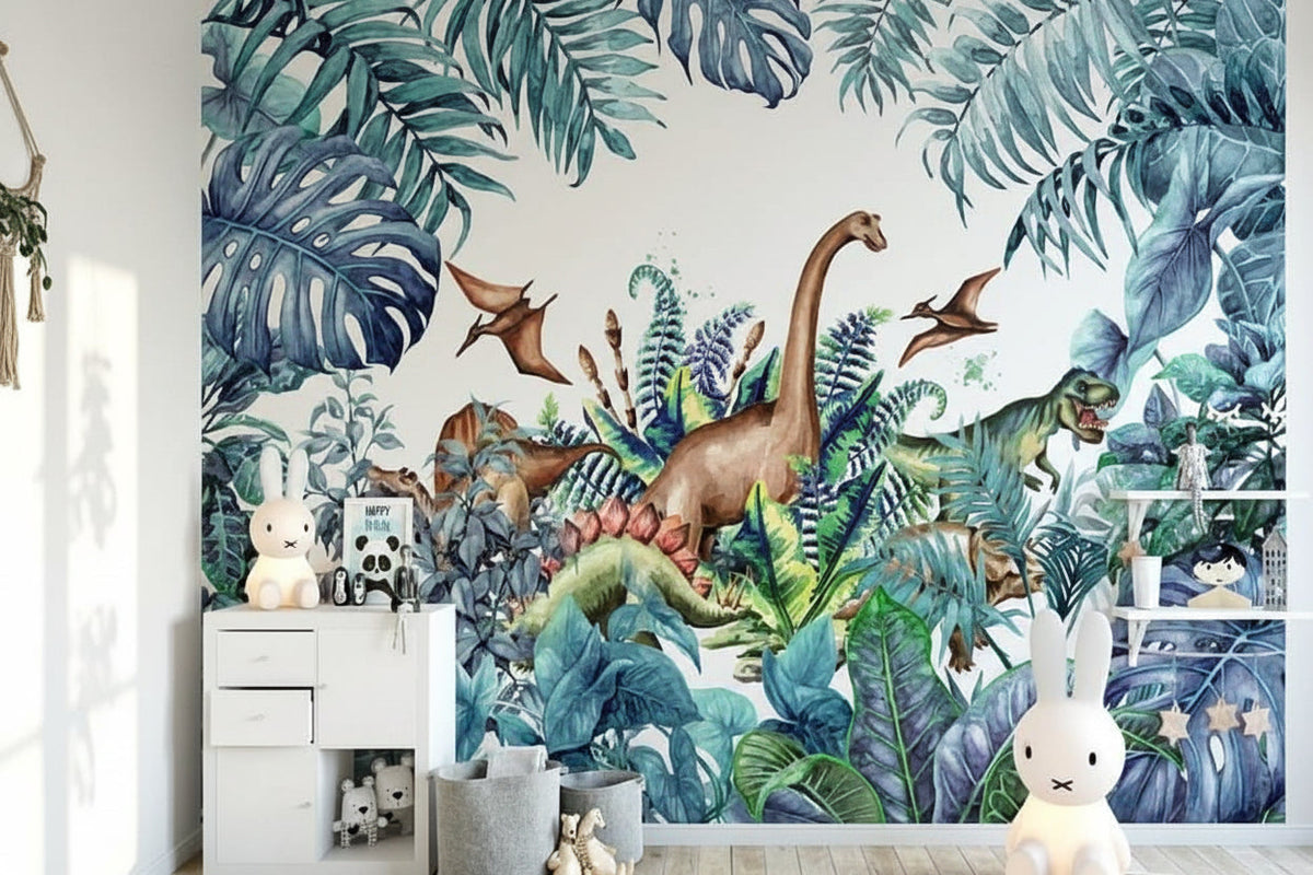 Dinosaur Theme Wallpaper - Perfect for Kids' Bedrooms