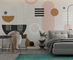 Discover Bohemian Shapes Wallpaper Mural – Exclusive Design
