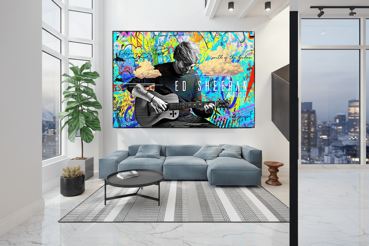 Ed Sheeran Singer Canvas Wall Art for Home Living and Office
