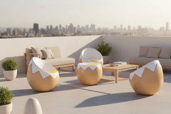 Egg Style Sofa Stool – Center Table (60x60x52cm) or Chair