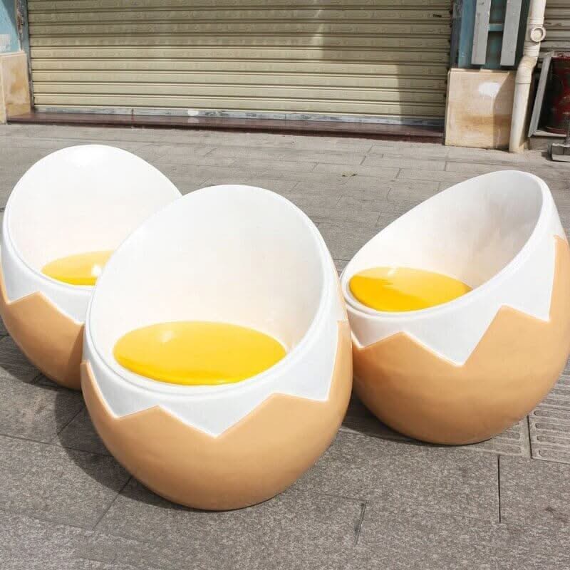 Egg Style Sofa Stool – Center Table (60x60x52cm) or Chair