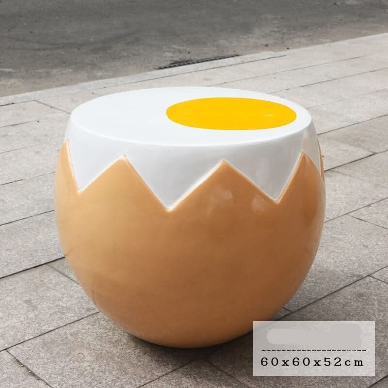 Egg Style Sofa Stool – Center Table (60x60x52cm) or Chair