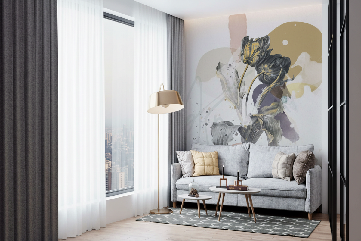 Elegance: Floral Wallpaper Mural to Elevate DécorElegance