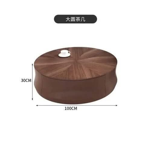 Elegant Solid Wood Corner Coffee Table with Storage – Metal Frame, Drawers, Minimalist Modern
