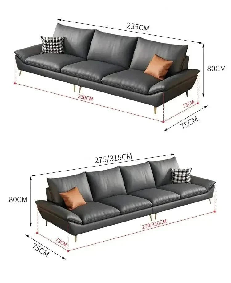 Designer Plaza Faux Leather Sofa Set – Living Room Seating
