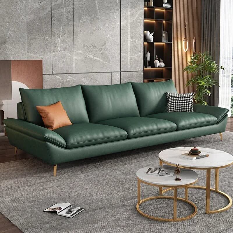 Designer Plaza Faux Leather Sofa Set – Living Room Seating