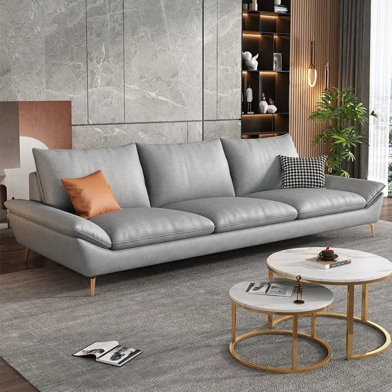 Designer Plaza Faux Leather Sofa Set – Living Room Seating