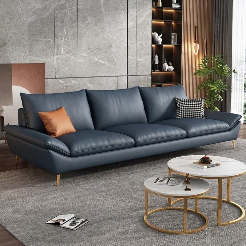 Designer Plaza Faux Leather Sofa Set – Living Room Seating