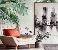 Botanical Leaves Wallpaper Mural