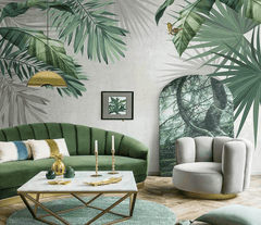 Botanical Leaves Wallpaper Mural