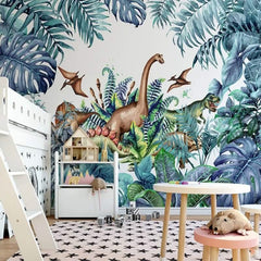 Dinosaur Adventure Nursery Wallpaper Mural