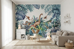 Dinosaur Adventure Nursery Wallpaper Mural