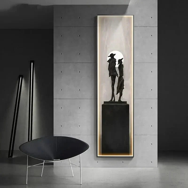 Abstract Lady LED Wall Lamp – Modern Art Light Fixture