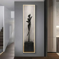 Abstract Lady LED Wall Lamp – Modern Art Light Fixture
