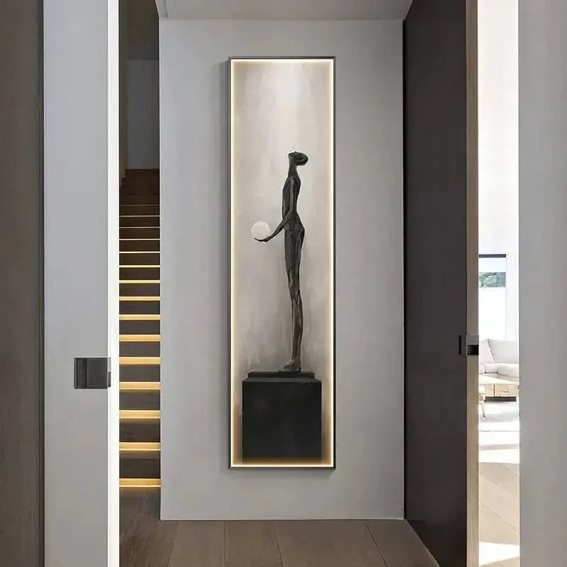 Abstract Lady LED Wall Lamp – Modern Art Light Fixture