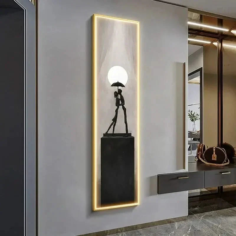 Abstract Lady LED Wall Lamp – Modern Art Light Fixture