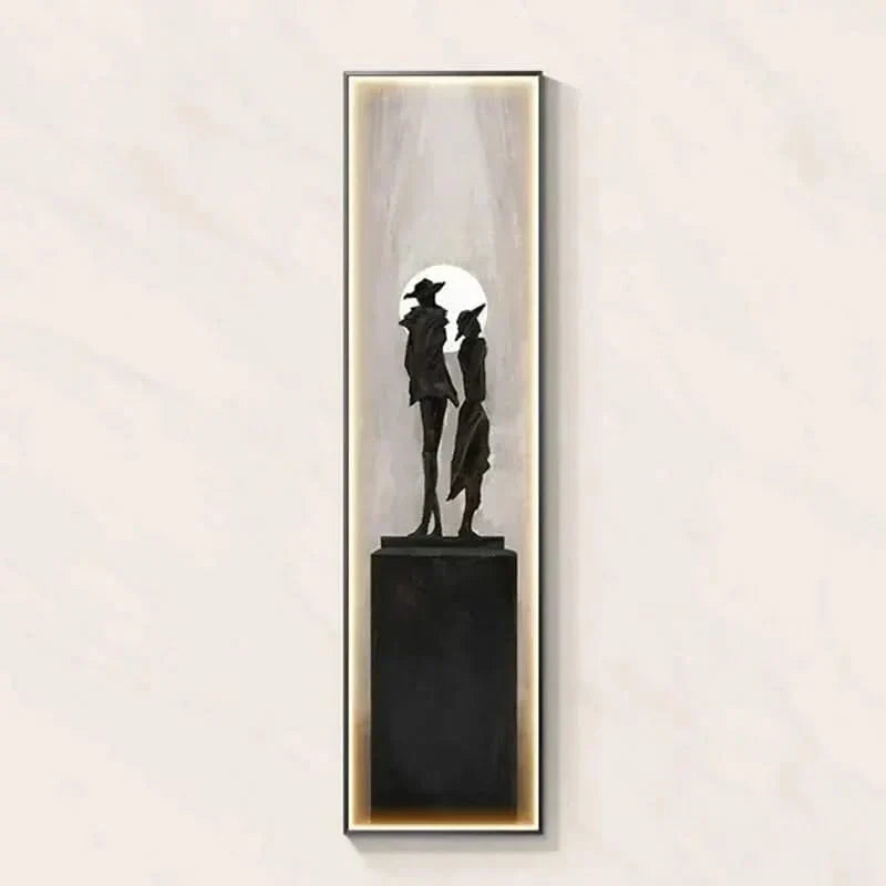 Abstract Lady LED Wall Lamp – Modern Art Light Fixture