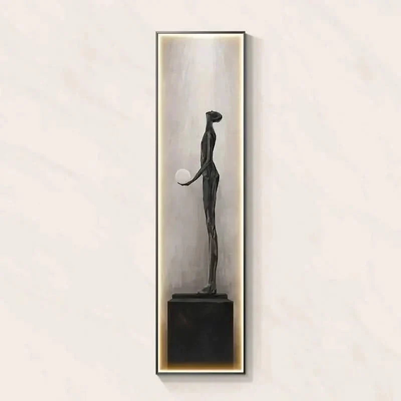 Abstract Lady LED Wall Lamp – Modern Art Light Fixture