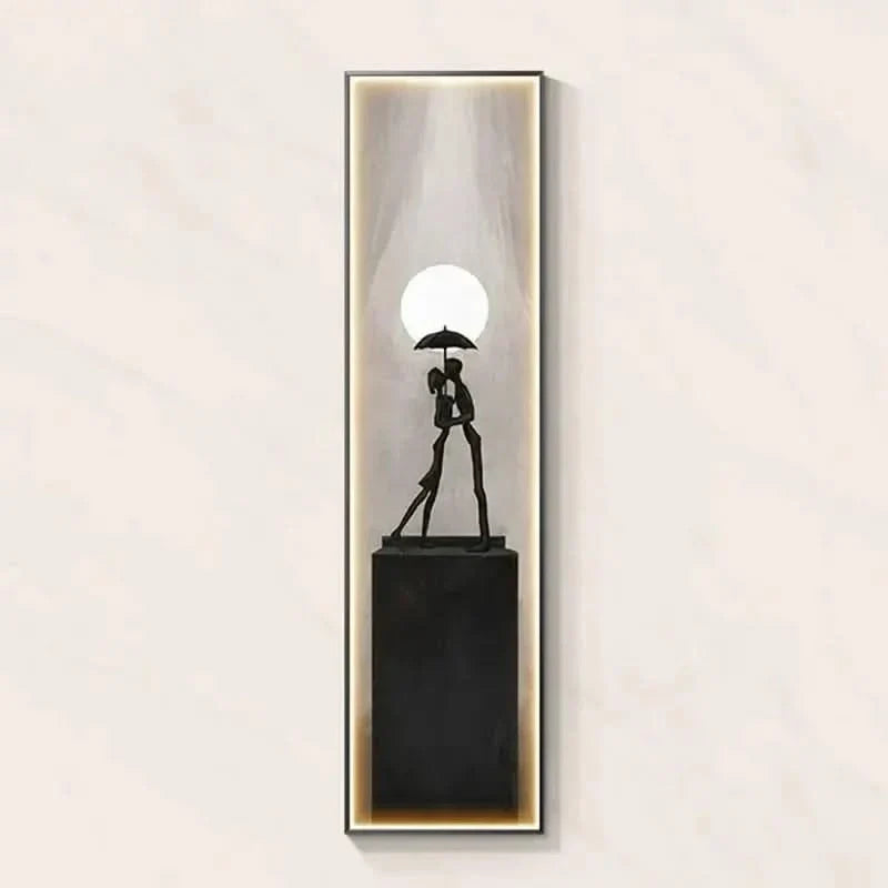 Abstract Lady LED Wall Lamp – Modern Art Light Fixture