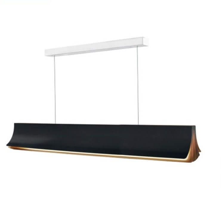 Book Style LED Island Chandelier – Black, Gold & White, Warm & Cool White