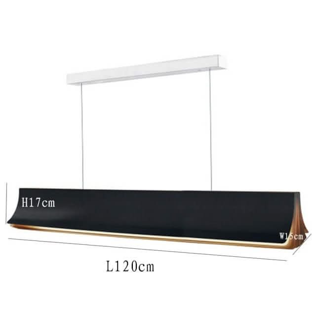 Book Style LED Island Chandelier – Black, Gold & White, Warm & Cool White