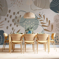 Abstract Tropical Forest Wallpaper Mural