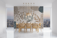 Abstract Tropical Forest Wallpaper Mural