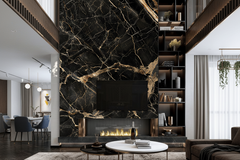Black Beauty Stone Marble Wallpaper Mural