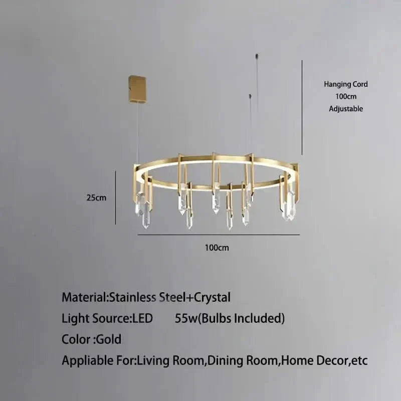 Copper Multi-Head Kitchen Island Chandelier – Linear & Round, 3 to 10 Heads, Dimmable