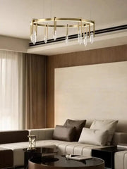Copper Multi-Head Kitchen Island Chandelier – Linear & Round, 3 to 10 Heads, Dimmable