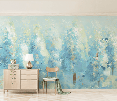 Colourful Tree Painting Wallpaper Mural