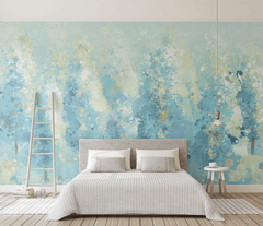 Colourful Tree Painting Wallpaper Mural