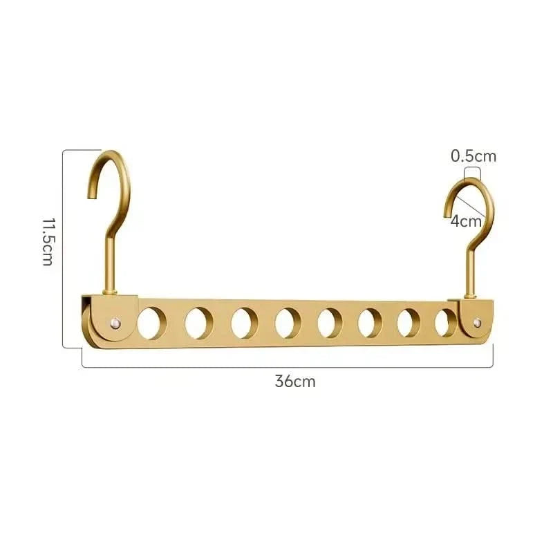 Aluminum Rotatable Clothes Hanger – 6/8 Holes