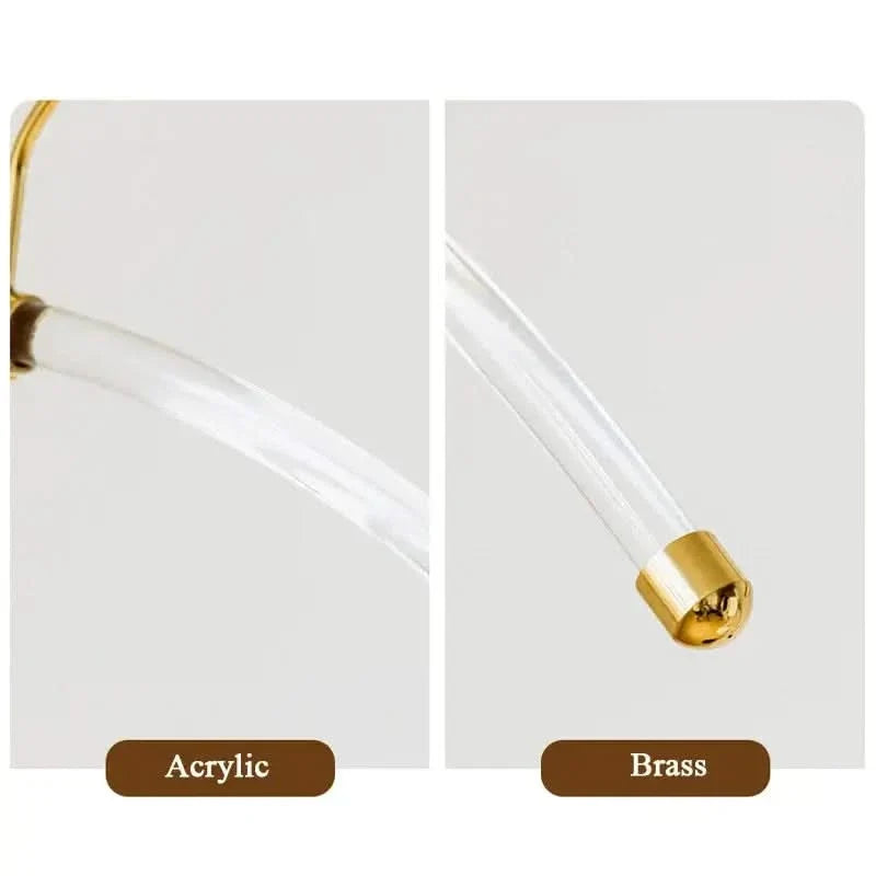 Acrylic Hanger with Brass Hook – Retro Style