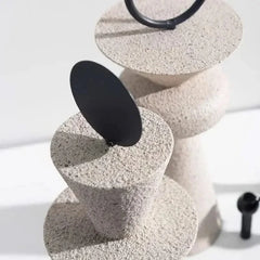 Abstract Geometric Sandstone Statue Art