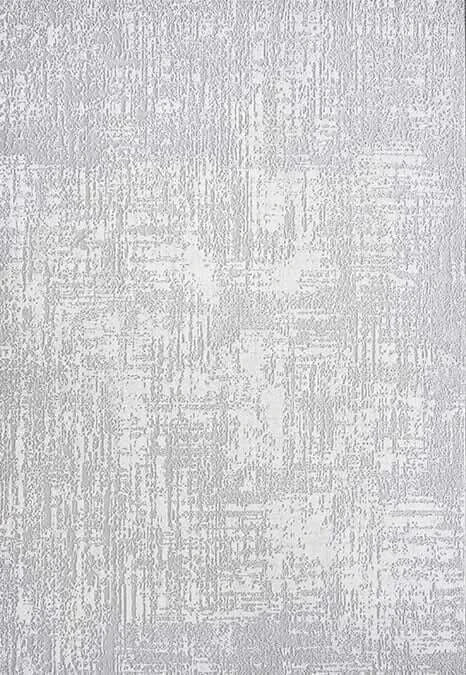 Abstract Gray High Pile Tufted Rug