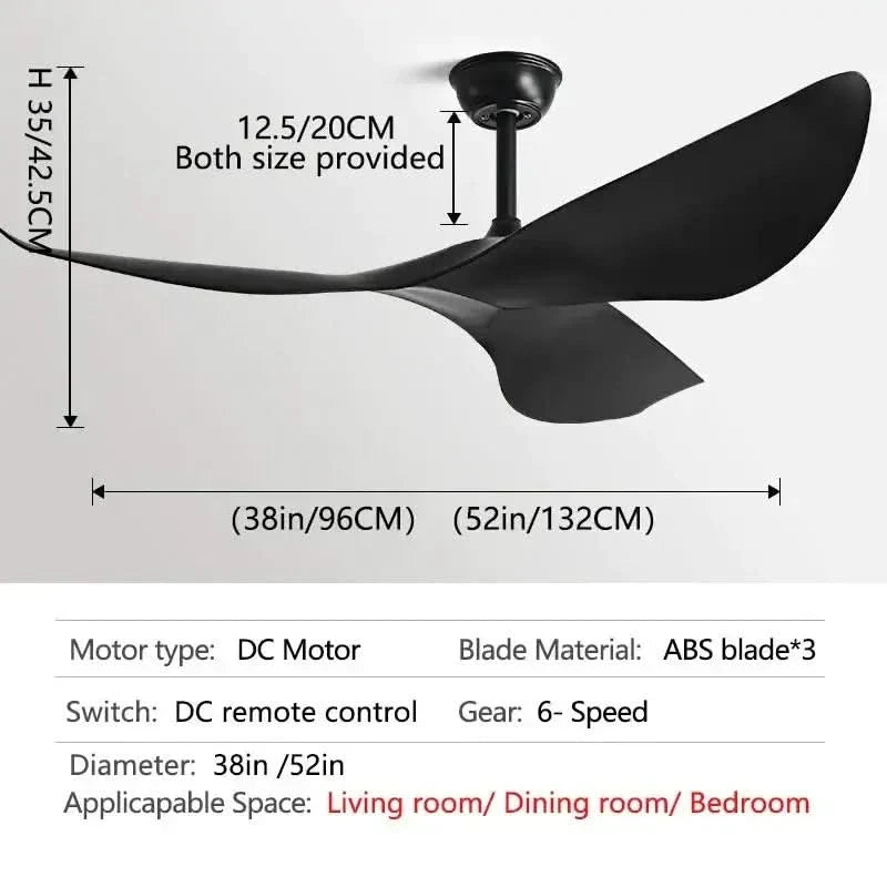 Acrylic Wood Finish Designer Ceiling Fan
