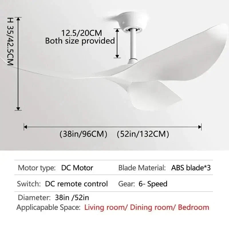 Acrylic Wood Finish Designer Ceiling Fan