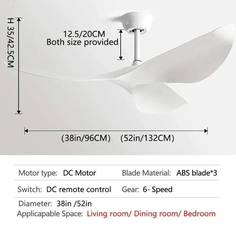 Acrylic Wood Finish Designer Ceiling Fan