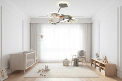 Airplane Fan Light for Kids Bedroom