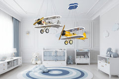 Airplane LED Pendant Light for Kids Nursery