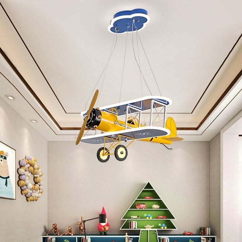 Airplane LED Pendant Light for Kids Nursery