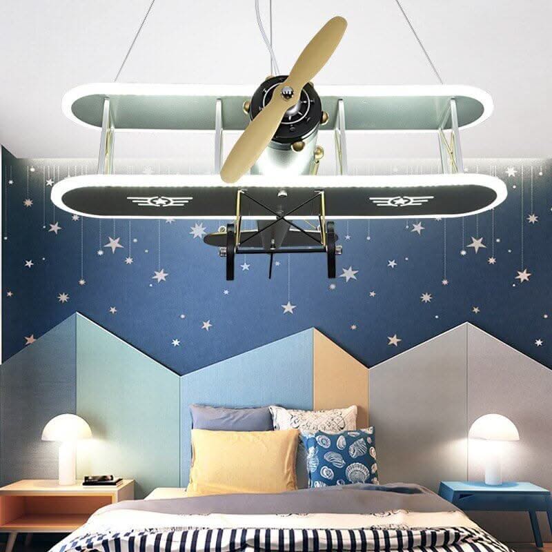Airplane LED Pendant Light for Kids Nursery