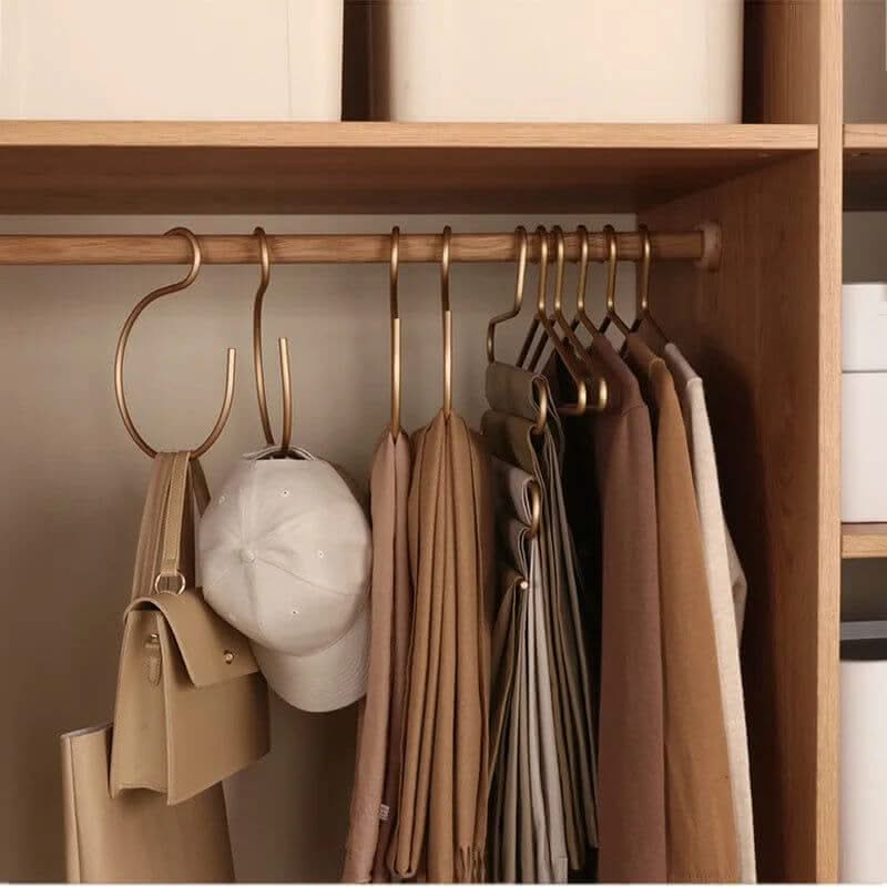 Aluminum Alloy 5pcs S-Shape Hooks Hangers