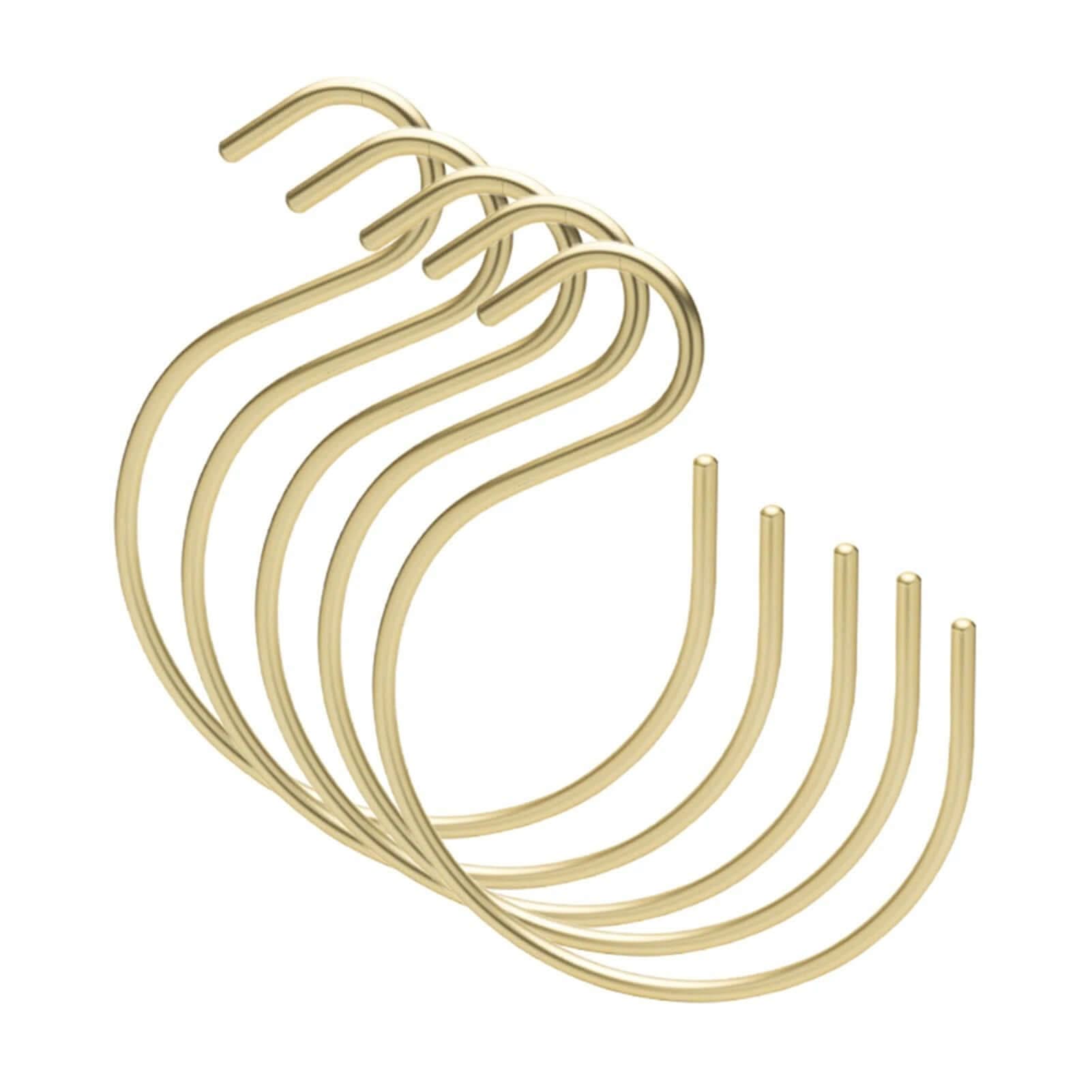 Aluminum Alloy 5pcs S-Shape Hooks Hangers