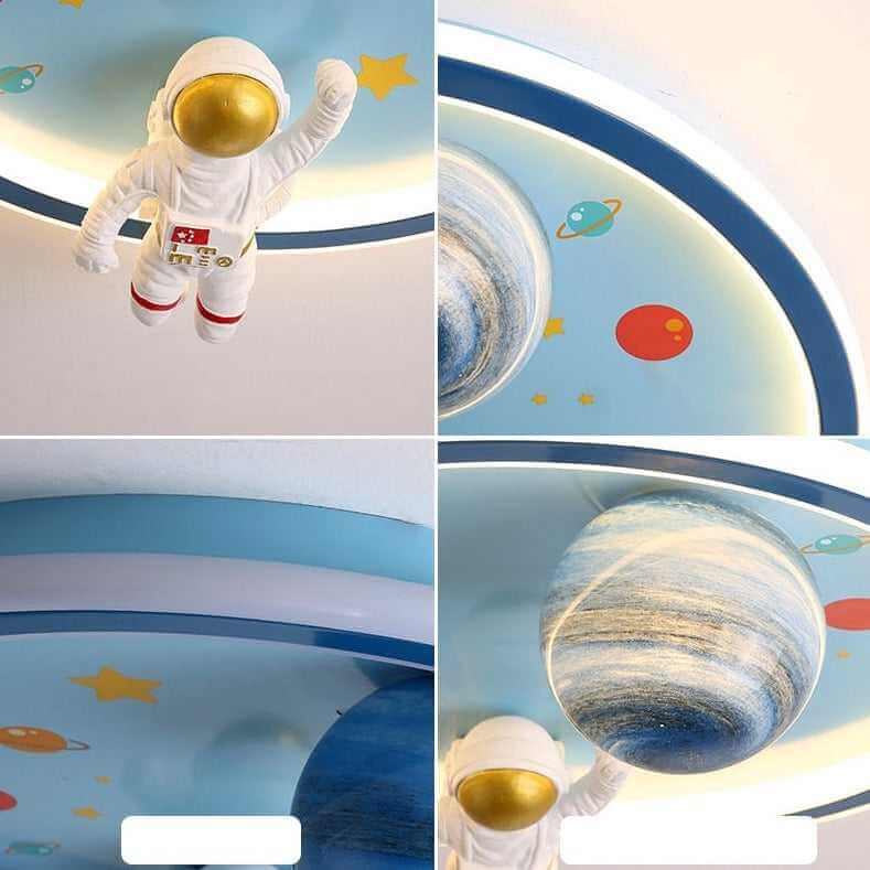 Astronaut Ceiling Light | Kids Room Astronaut Galaxy Ceiling Light