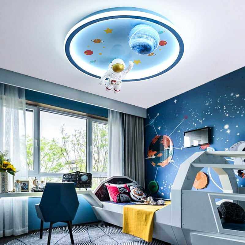 Astronaut Ceiling Light | Kids Room Astronaut Galaxy Ceiling Light
