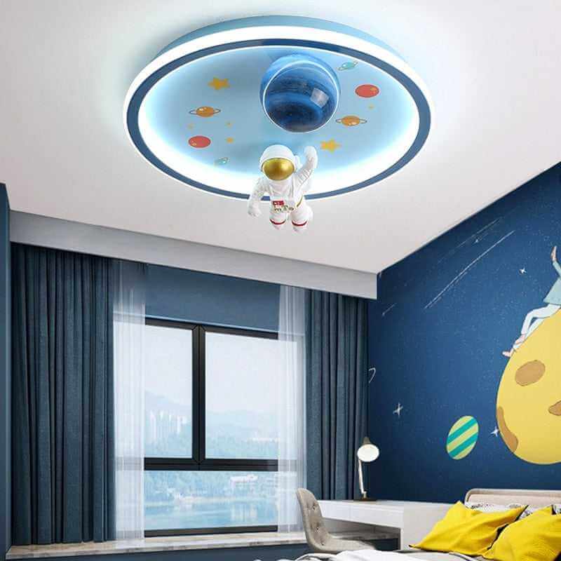 Astronaut Ceiling Light | Kids Room Astronaut Galaxy Ceiling Light
